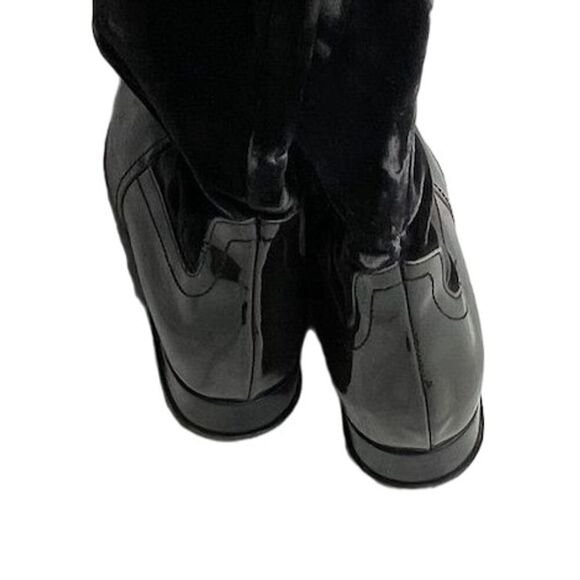 Roberto Botticelli Women's Green Knee-High Velvet and Leather Boots Size 6 (36) - Picture 7 of 8